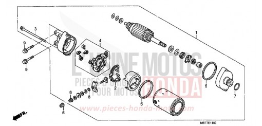 MOTEUR DE DEMARRAGE XL1000VA de 2010
